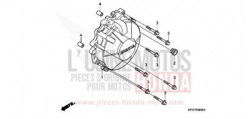 COUVERCLE DE GENERATRICE CB600F7 de 2007